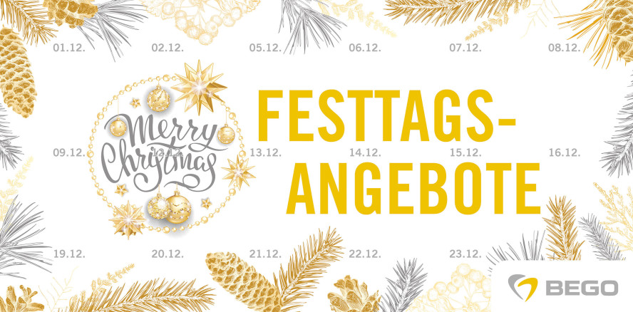 Die BEGO Festtagsangebote 2022 im Dezember