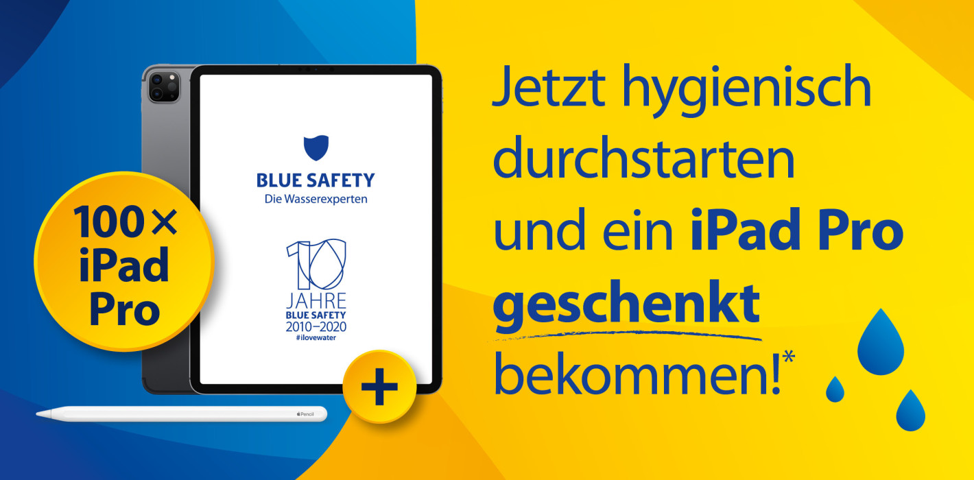 Mit SAFEWATER rechtssichere Wasserhygiene und iPad Pro sichern