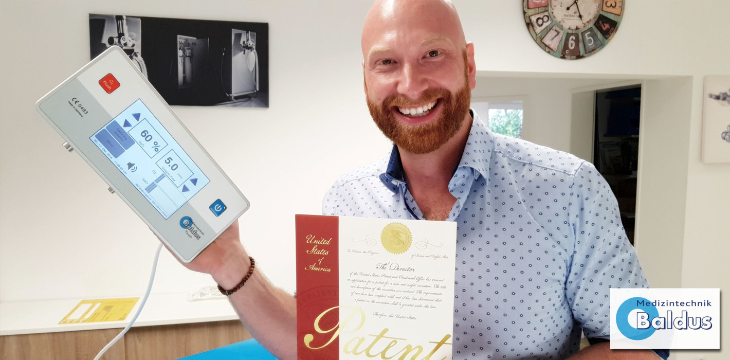 US Patent für deutsche Lachgassedierung von Baldus