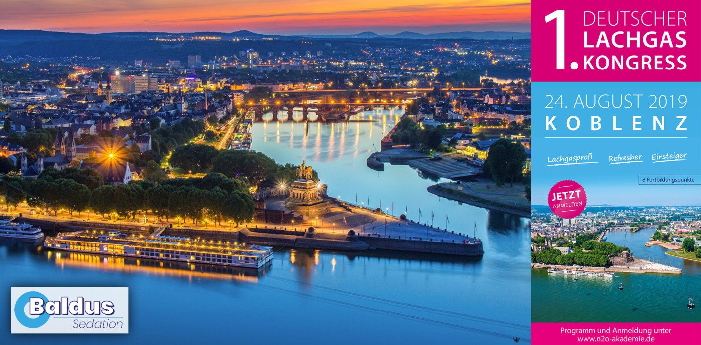 PREMIERE: 1. Deutscher Lachgas-Kongress in Koblenz