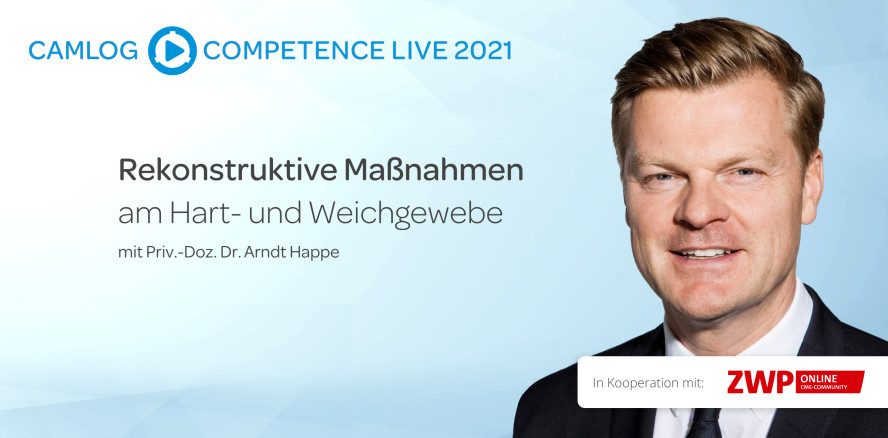 CAMLOG Livestream mit PD Dr. Arndt Happe jetzt online
