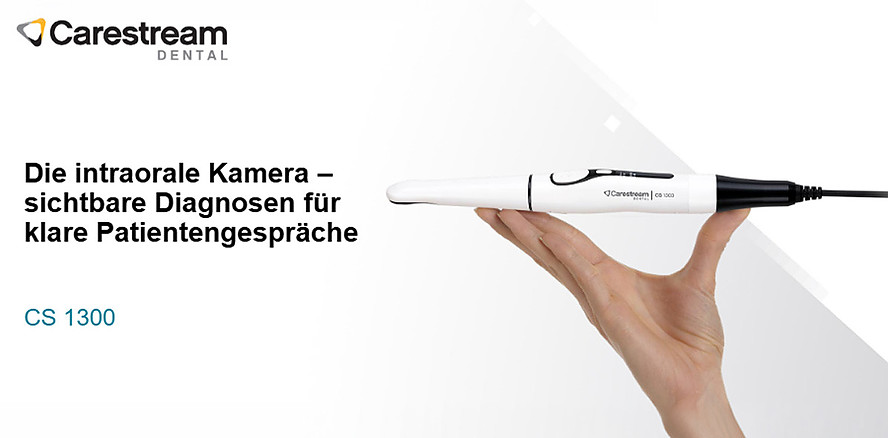 Carestream Dental bringt die Intraoralkamera CS 1300 auf den Markt