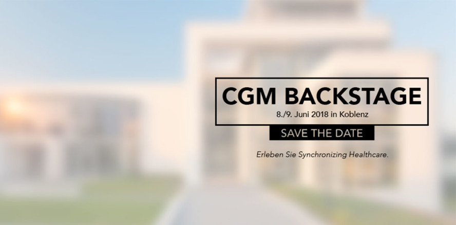 Kurzentschlossene aufgepasst: CGM BACKSTAGE am 8. und 9. Juni