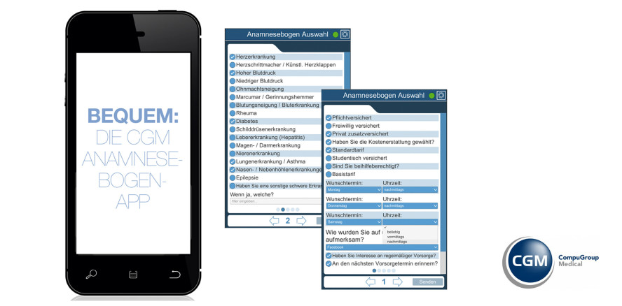 CGM Z1.PRO Anamnesebogen: „Den lege ich jeder Praxis ans Herz“