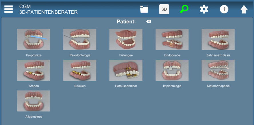 Mehr Patienten-Verständnis mit der CGM 3D-Patientenberater.PRO App