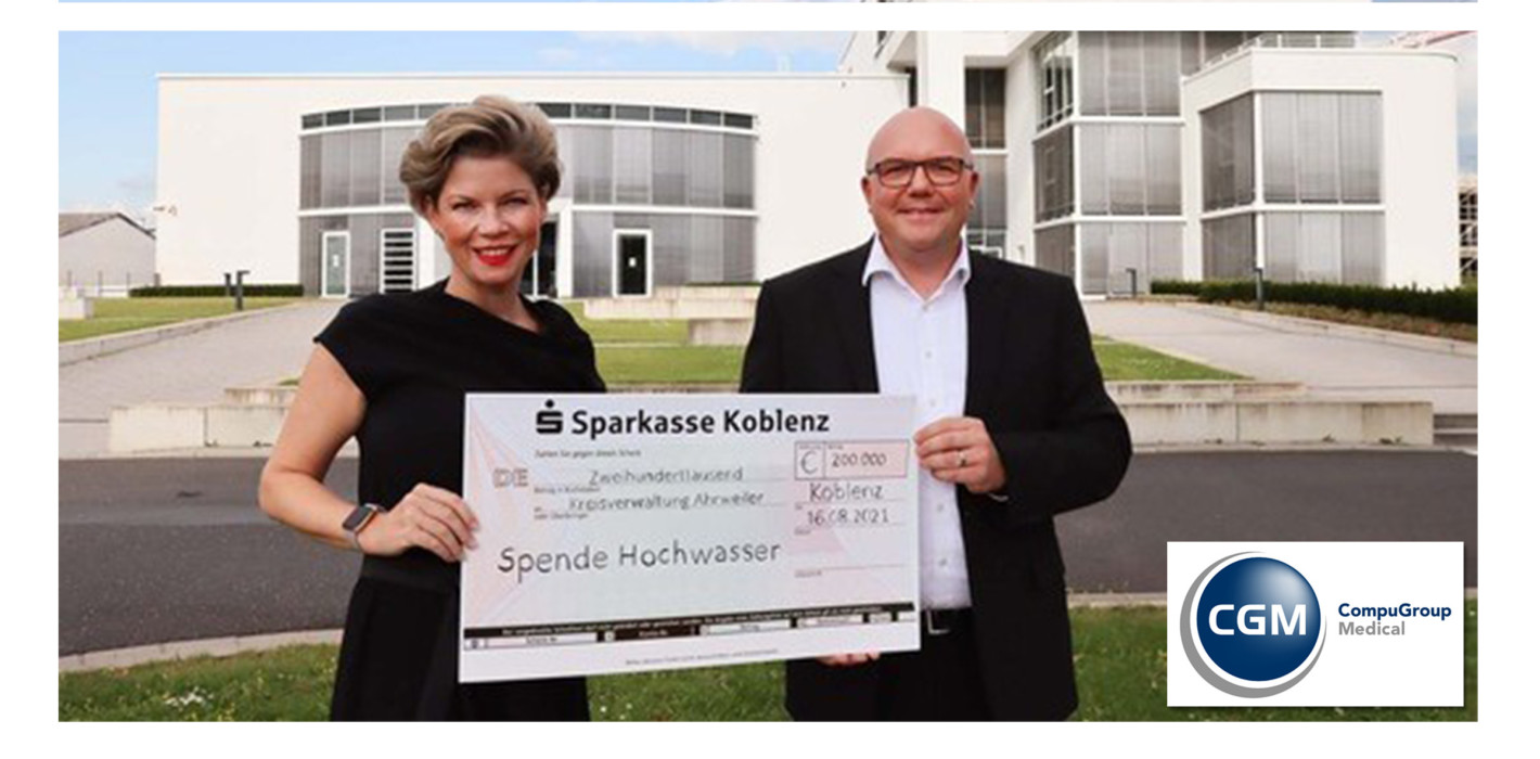 CGM-Mitarbeiter spenden für Betroffene der Flutkatastrophe