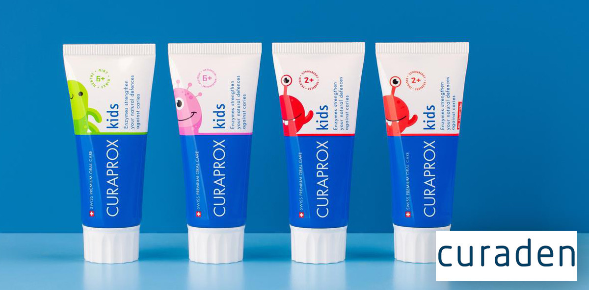 Kein Stress im Bad dank Curaprox Kinderzahnpasten
