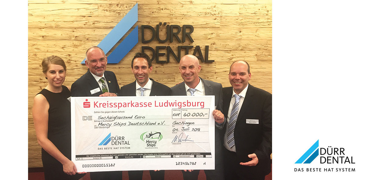 DÜRR DENTAL SE: Spendengala für Afrika 60.000 Euro für Mercy Ships