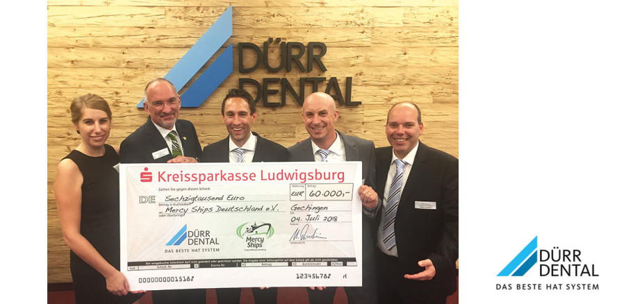 DÜRR DENTAL SE: Spendengala für Afrika 60.000 Euro für Mercy Ships