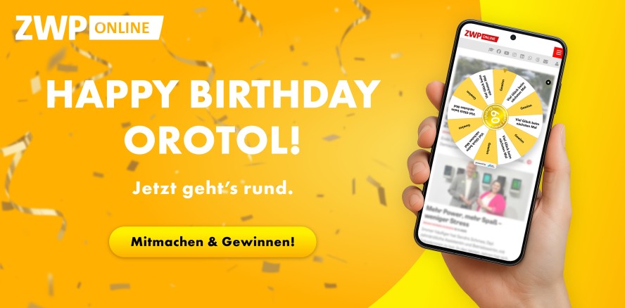 Happy Birthday Orotol: Drehen & gewinnen mit Dürr Dental