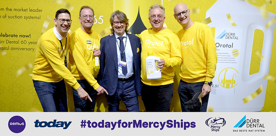 Aus Fußballwette wird Charity-Aktion: DÜRR DENTAL SE und OEMUS MEDIA AG unterstützen Mercy Ships