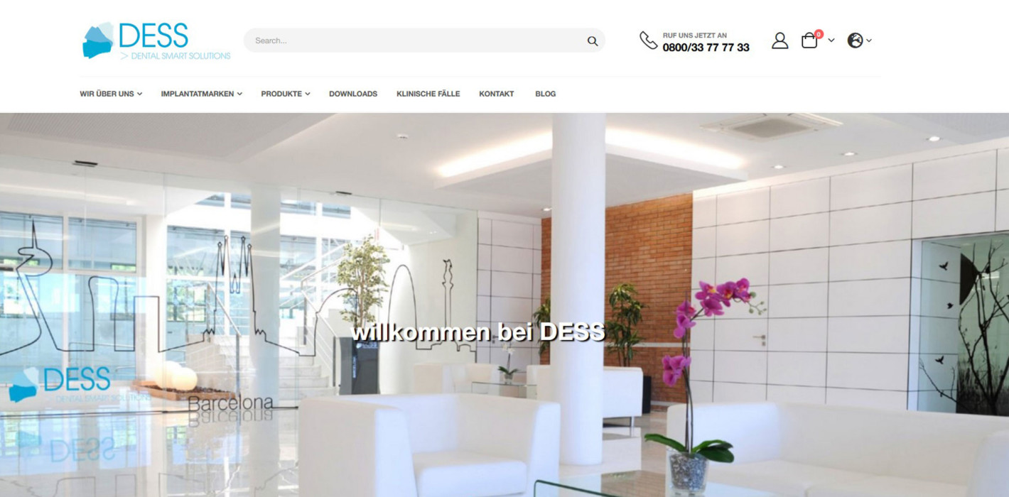 DESS Dental startet neue Website und vereinheitlicht Sprachen und Länder