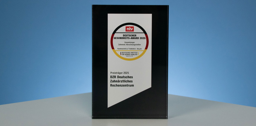 DZR gewinnt Deutschen Gesundheits-Award 2025: „Zahnmedizinische Abrechnungsstellen“