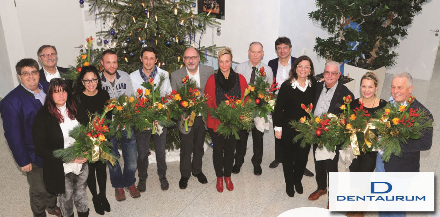 Viele Glückwünsche zum Jubiläum: Jubilarsfeier bei Dentaurum