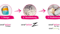 Keramik: effizienter, flexibler, digital – der ceraMotion® Workflow von Dentaurum
