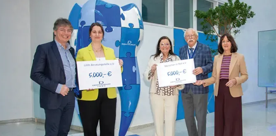 Gemeinsam stark: Dentaurum unterstützt „Menschen in Not“ und „Lilith“