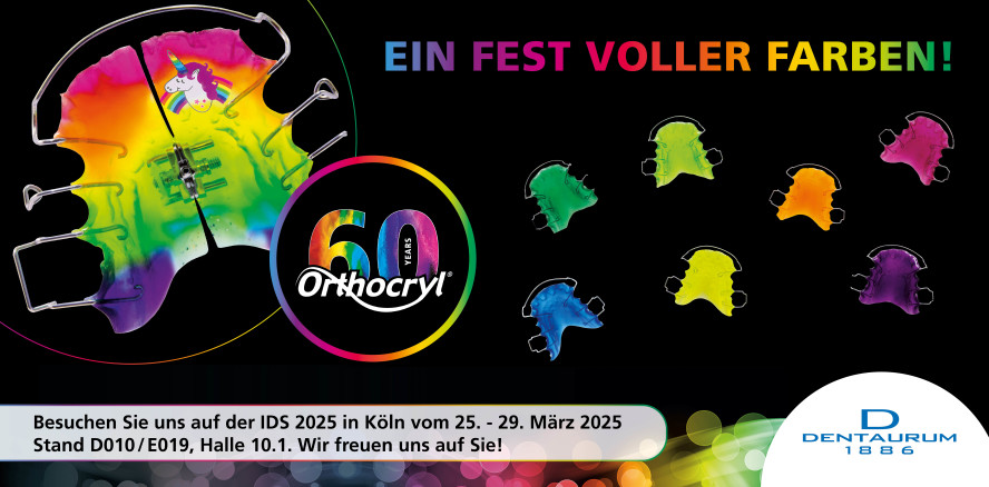 60 Jahre Orthocryl® – Feiern Sie mit uns auf der IDS 2025!