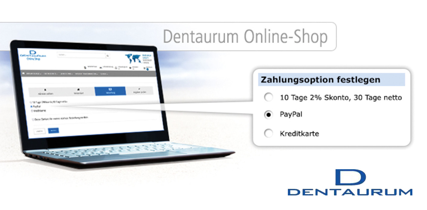 Neue Services von Dentaurum: Live-Chat-Funktion und PayPal