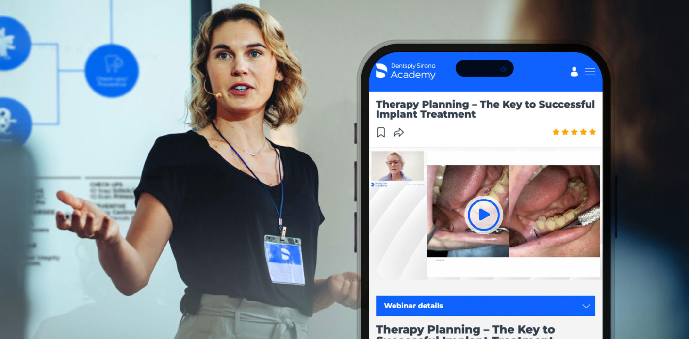 Engagement von Dentsply Sirona für die klinische Fortbildung 
