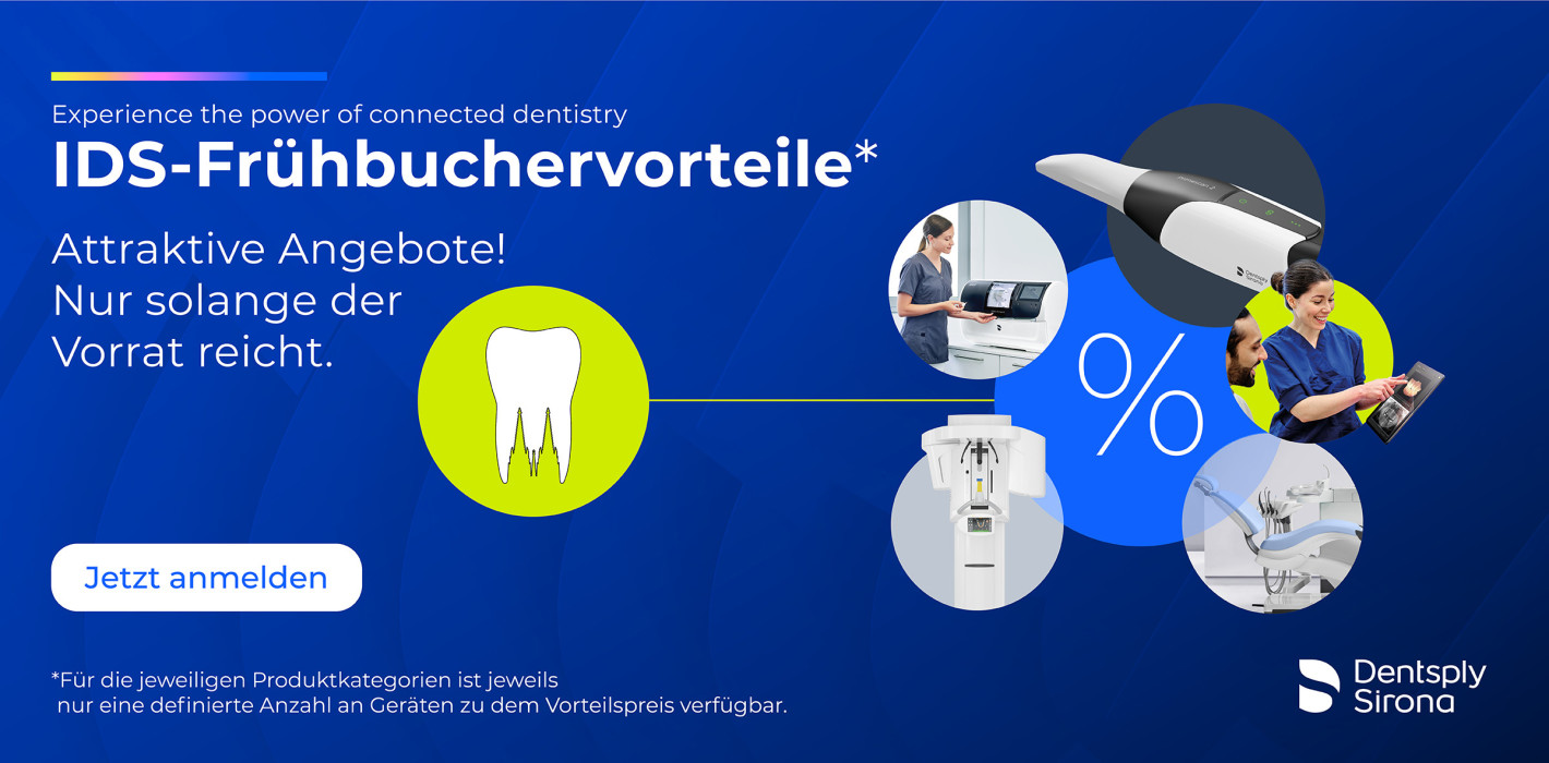 Dentsply Sirona: Jetzt sparen mit IDS-Frühbuchervorteilen