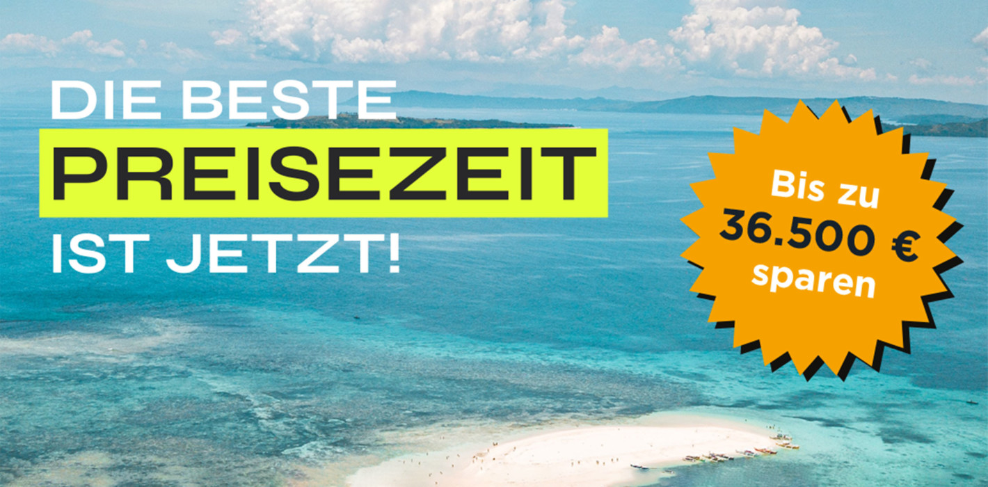 Spannende Preisezeit mit sonnigen Rabatten