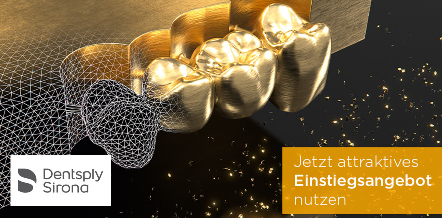 Golden Surfer: der Edelmetall-Frässervice von Dentsply Sirona