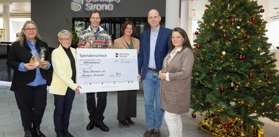 Dentsply Sirona Belegschaft spendet für Tafel Bensheim und Tabaluga Kinderstiftung