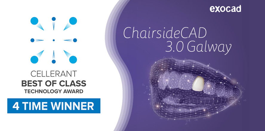 ChairsideCAD mit Cellerant Best of Class Award ausgezeichnet