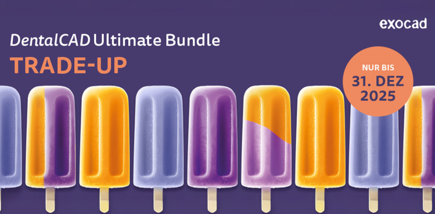 exocad kündigt zeitlich begrenztes ULTIMATE TRADE-UP Angebot an