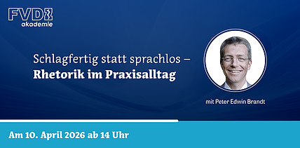 Schlagfertig statt sprachlos – FVDZ-Webinar zu Rhetorik im Praxisalltag
