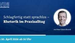 Schlagfertig statt sprachlos – FVDZ-Webinar zu Rhetorik im Praxisalltag