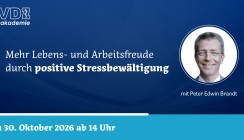 FVDZ-Webinar am 30. Oktober vermittelt Strategien zur Stressbewältigung