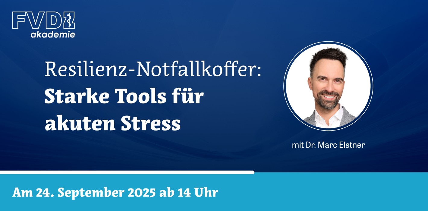 FVDZ-Webinar „Resilienz-Notfallkoffer: Starke Tools für akuten Stress“