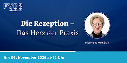 FVDZ-Webinar am 4. November zur Rezeption – Das Herz der Praxis