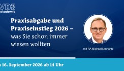 FVDZ-Webinar mit RA Michael Lennartz zu Praxisabgabe und Praxiseinstieg 2026