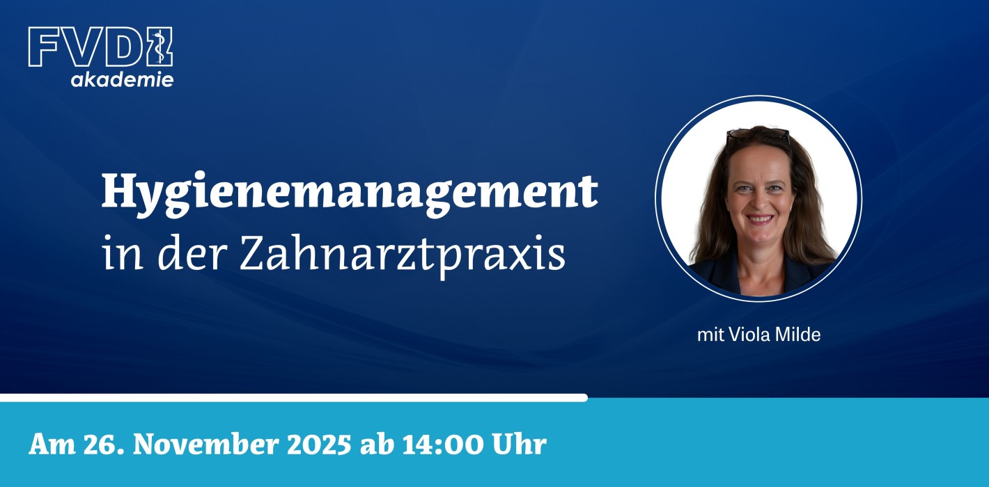 FVDZ-Webinar zu Hygienemanagement in der Zahnarztpraxis