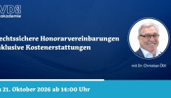 FVDZ-Webinar mit Dr. Christian Öttl zu rechtssicheren Honorarvereinbarungen