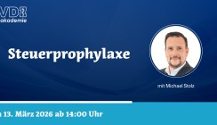 FVDZ-Webinar am 13. März zur Steuerprophylaxe