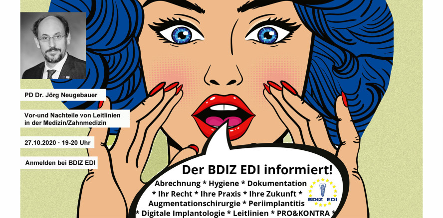 Online-Seminar: Vor- und Nachteile von Leitlinien in der (Zahn)Medizin