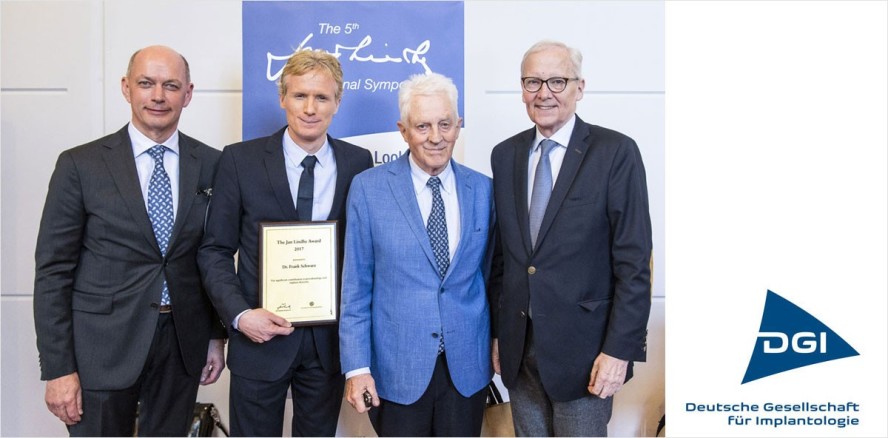 DGI-Präsident Professor Frank Schwarz erhält Jan Lindhe Award