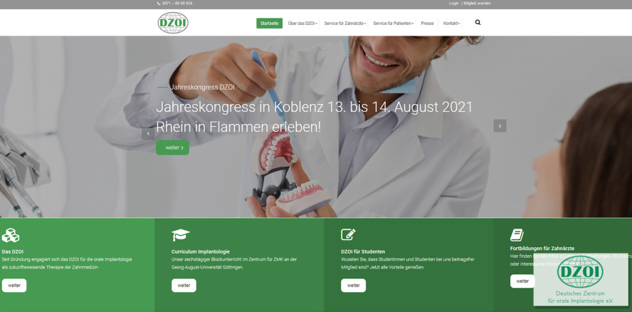 DZOI präsentiert sich mit neuer Website im Netz
