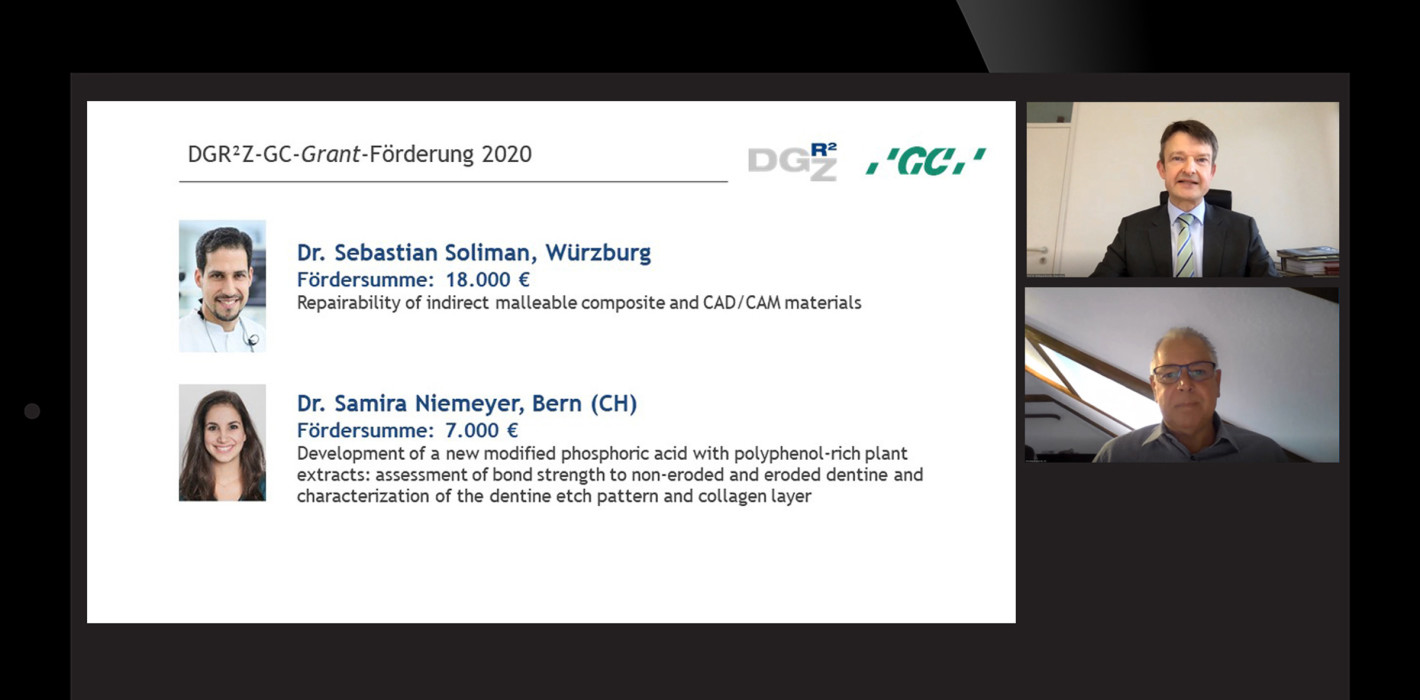 DGR²Z-Forschungsgrants auf dem digitalen DGZ-Kongress vergeben