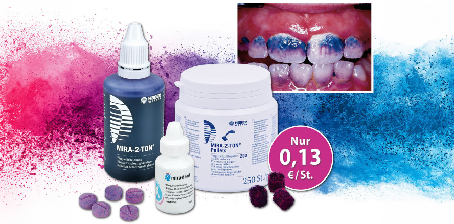 Mira-2-Ton - optimierte Mundhygiene durch Anfärben des Biofilms