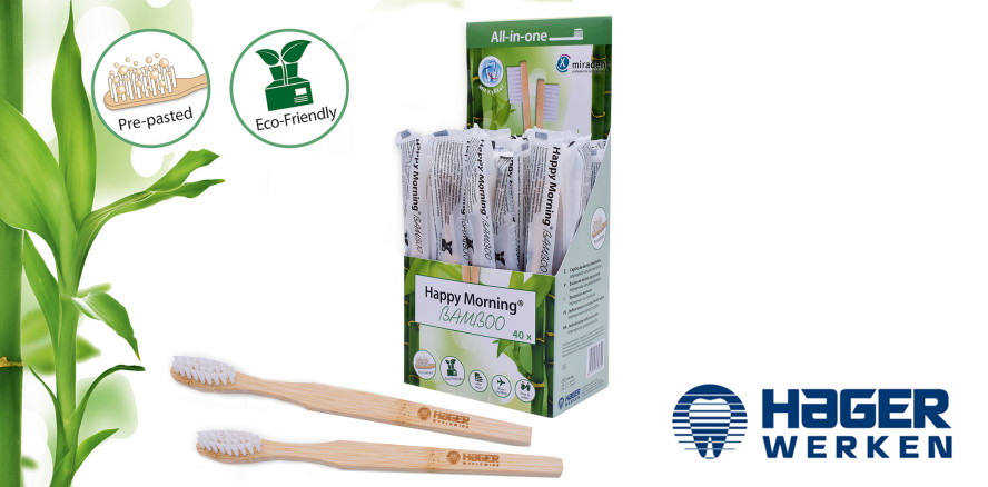 Für das schnelle Frischegefühl - die neue Einmalzahnbürste aus Bambus