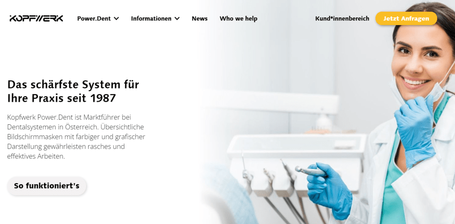 Klares Design: Kopfwerk präsentiert seine neue Webseite
