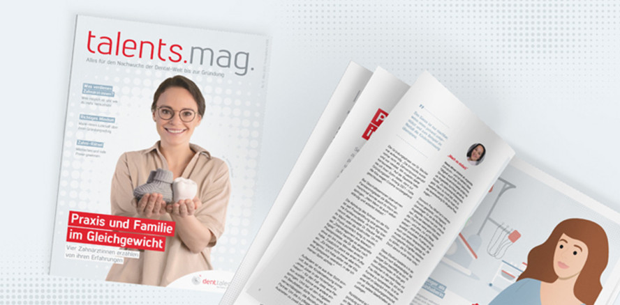 dent.talents. präsentiert das talents.mag.-Magazin im neuen Design