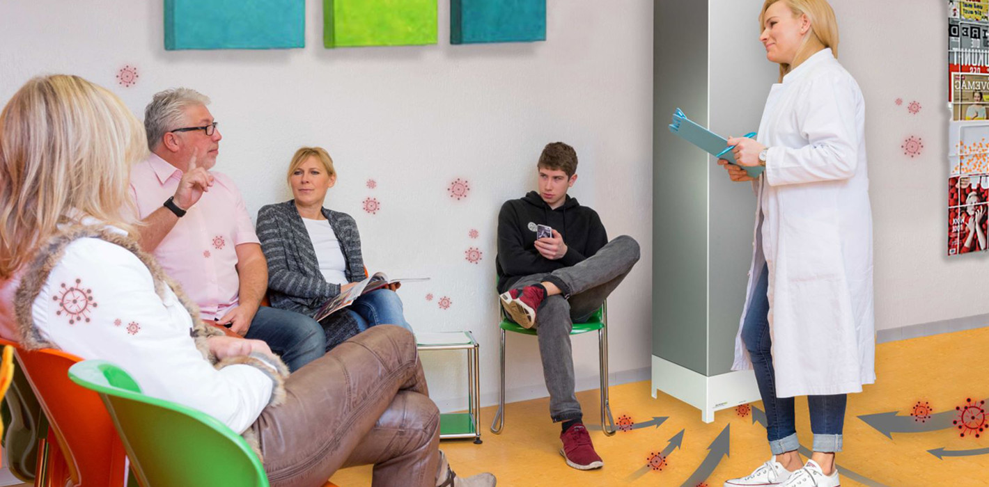 Mit „IC AIR“ Raumluft im Wartezimmer einfach desinfizieren