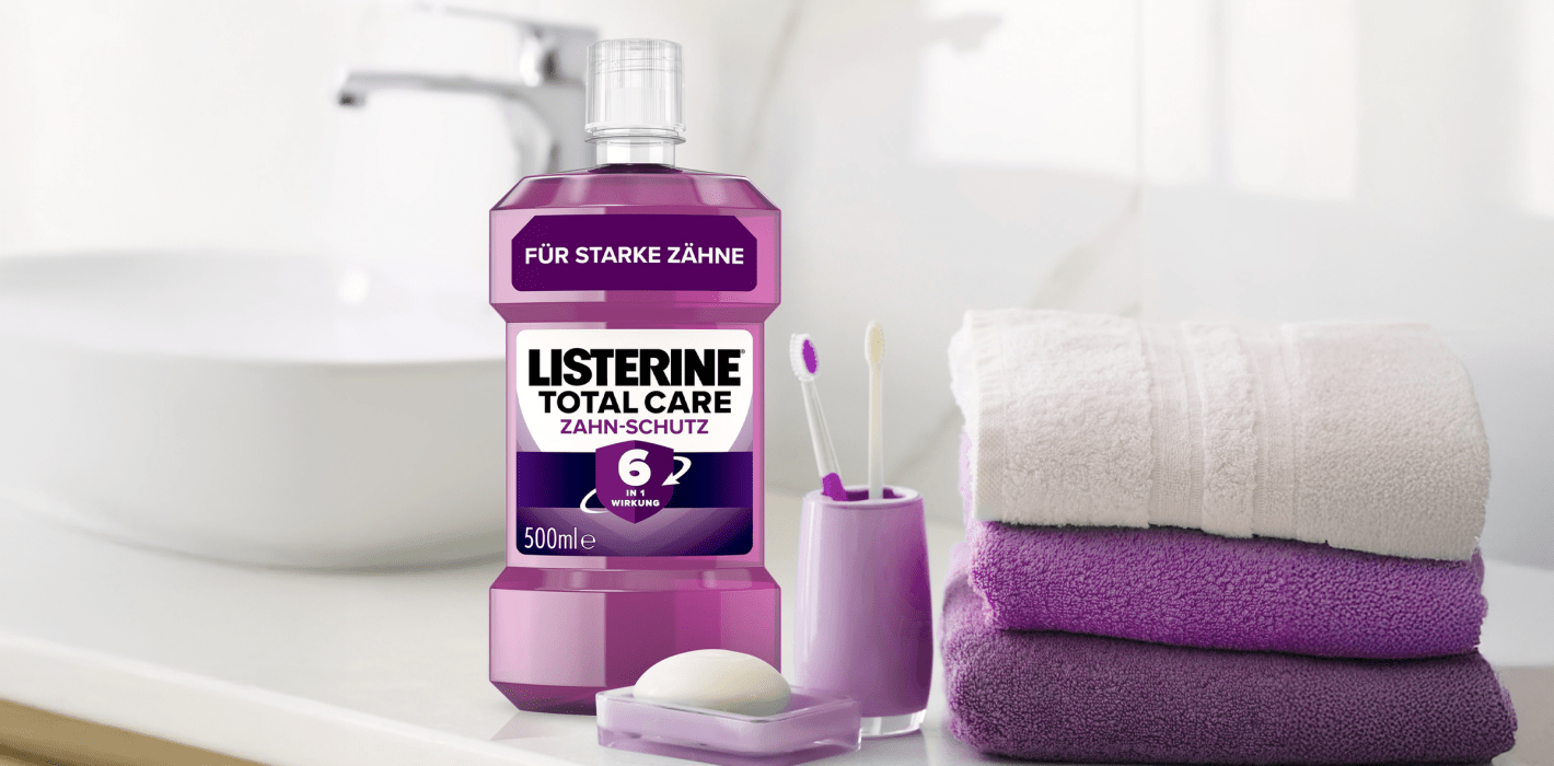 Testsieger: LISTERINE® TOTAL CARE ZAHN-SCHUTZ