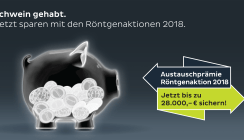 Schwein gehabt. Jetzt sparen mit den Röntgenaktionen 2018