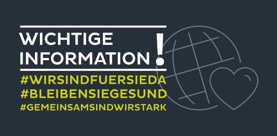 Aktuelle KaVo Informationen zu Corona #wirsindfürsieda